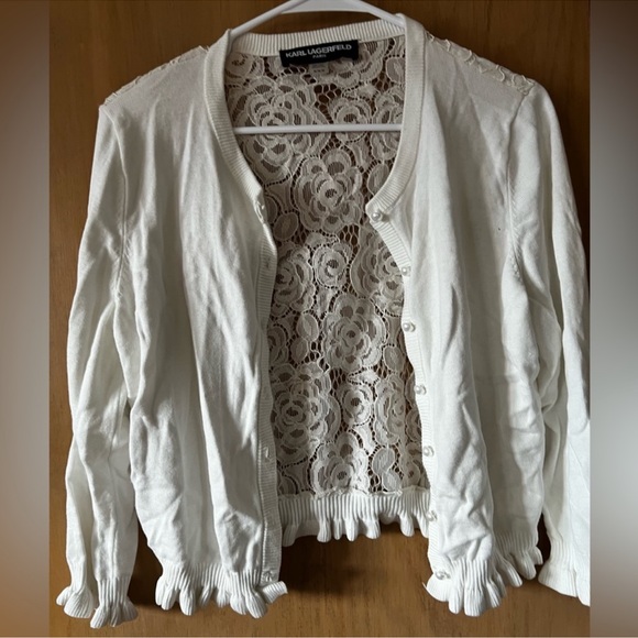 Karl Lagerfeld Paris Like New Cardigan M - Picture 3 of 7